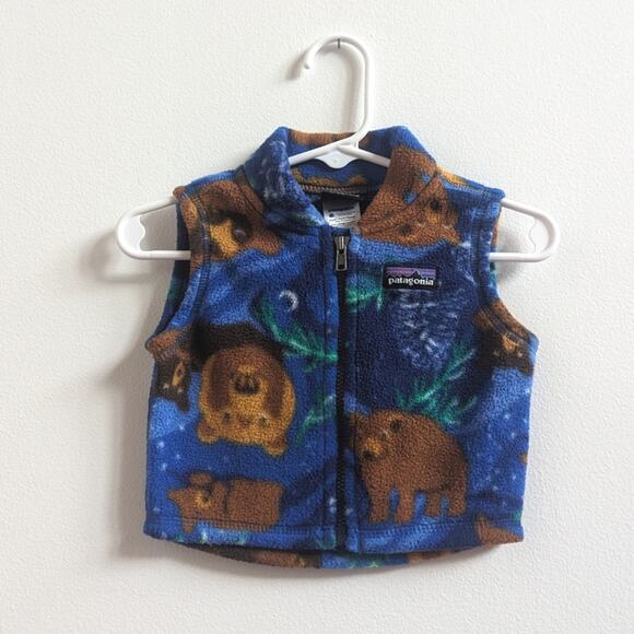 Patagonia Other - Patagonia Fleece Mama Bear Vest Gorpcore Baby 0m